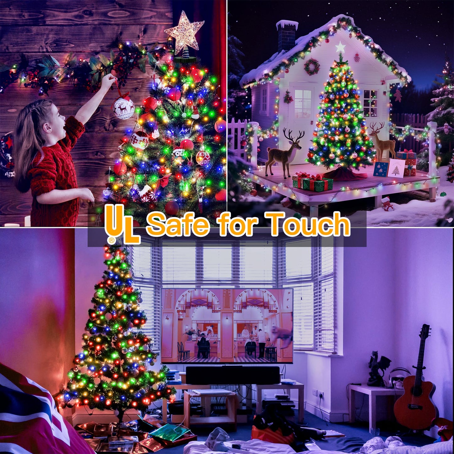 Ccinny 300 LED Christmas Tree Lights, Remote, 8 Modes, Timer, Waterproof, Multicolor, Model NYB0300K