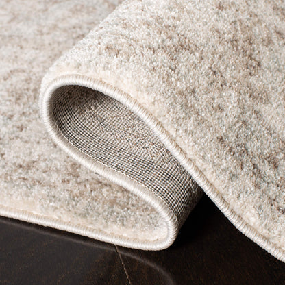 SAFAVIEH Area Rug 8x10 - Evoke Collection - Large - Ivory & Taupe, Distressed Design, Non-Shedding & Easy Cleaning, Ideal for Living Room, Bedroom, Dining Space (EVK256E)
