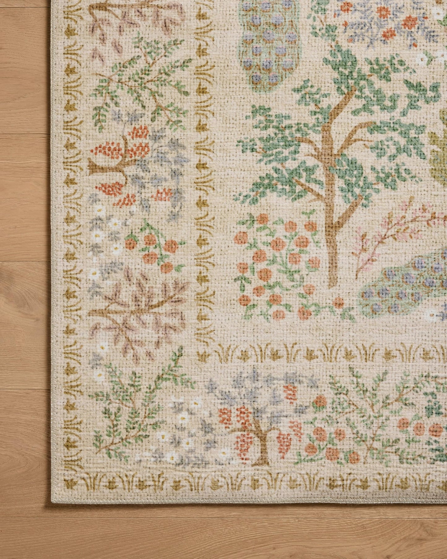 Loloi Rifle Paper Co. Canopy Collection CNP-05 Ivory 5'-0" x 7'-6" Area Rug