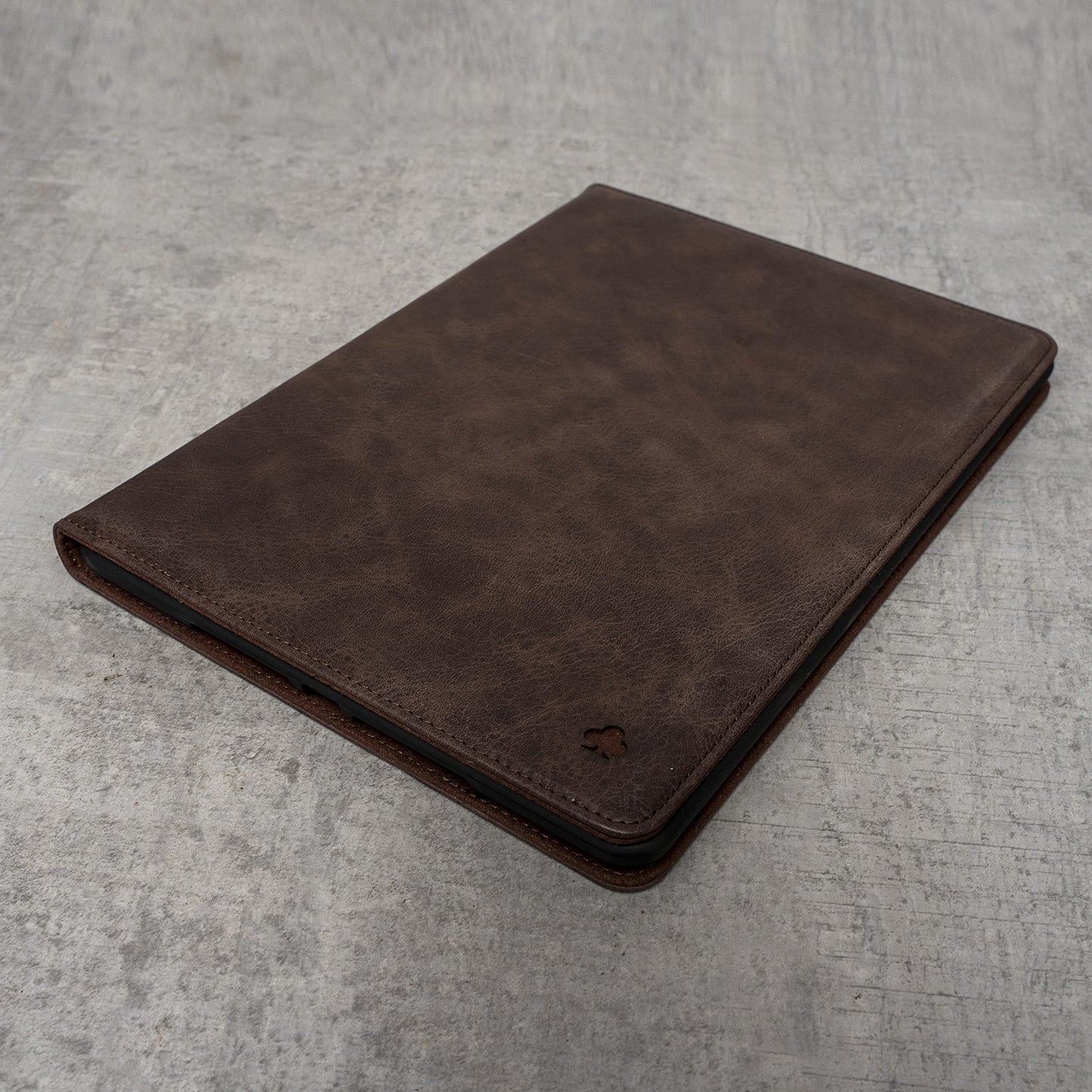 Porter Riley - Leather Case for iPad Pro 12.9" 6th / 5th / 4th Gen. Premium Genuine Leather Stand/Cover/Flip Case (Chocolate Brown)