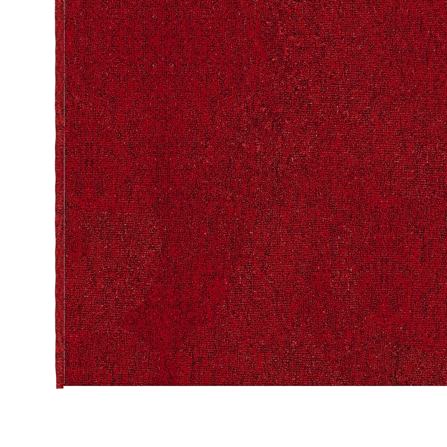 Ottomanson 2'7" x 11' Ultra-Thin Hallway Runner Rug - Durable Non-Slip Carpet for High-Traffic Areas - Fits Under Doors for Seamless Entry - Ideal for Kitchen, Entryway, Bedroom & Living Room, Red