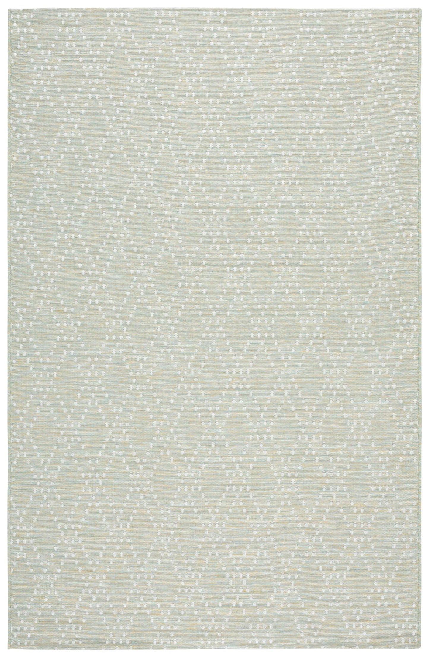SAFAVIEH Washable Rug Outdoor Sunset Collection - 5'3" x 7'6", Light Green & Yellow, Non-Shedding & Easy to Clean, Ideal for Patio, Backyard, Mudroom (SET850Y)