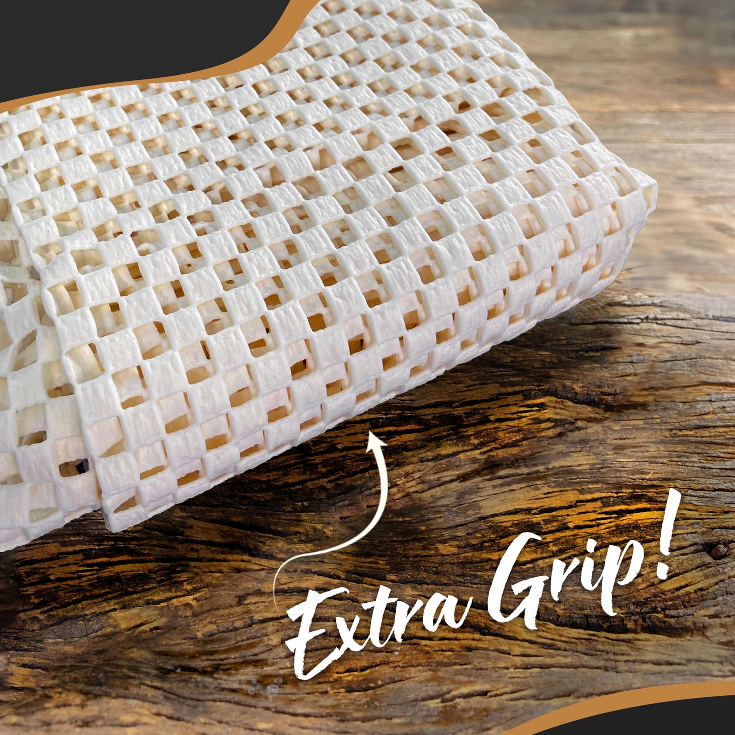 Nevlers 2 Ft x 3 Ft Rug Gripper Pad | Open Weave PVC Foam Carpet Pad