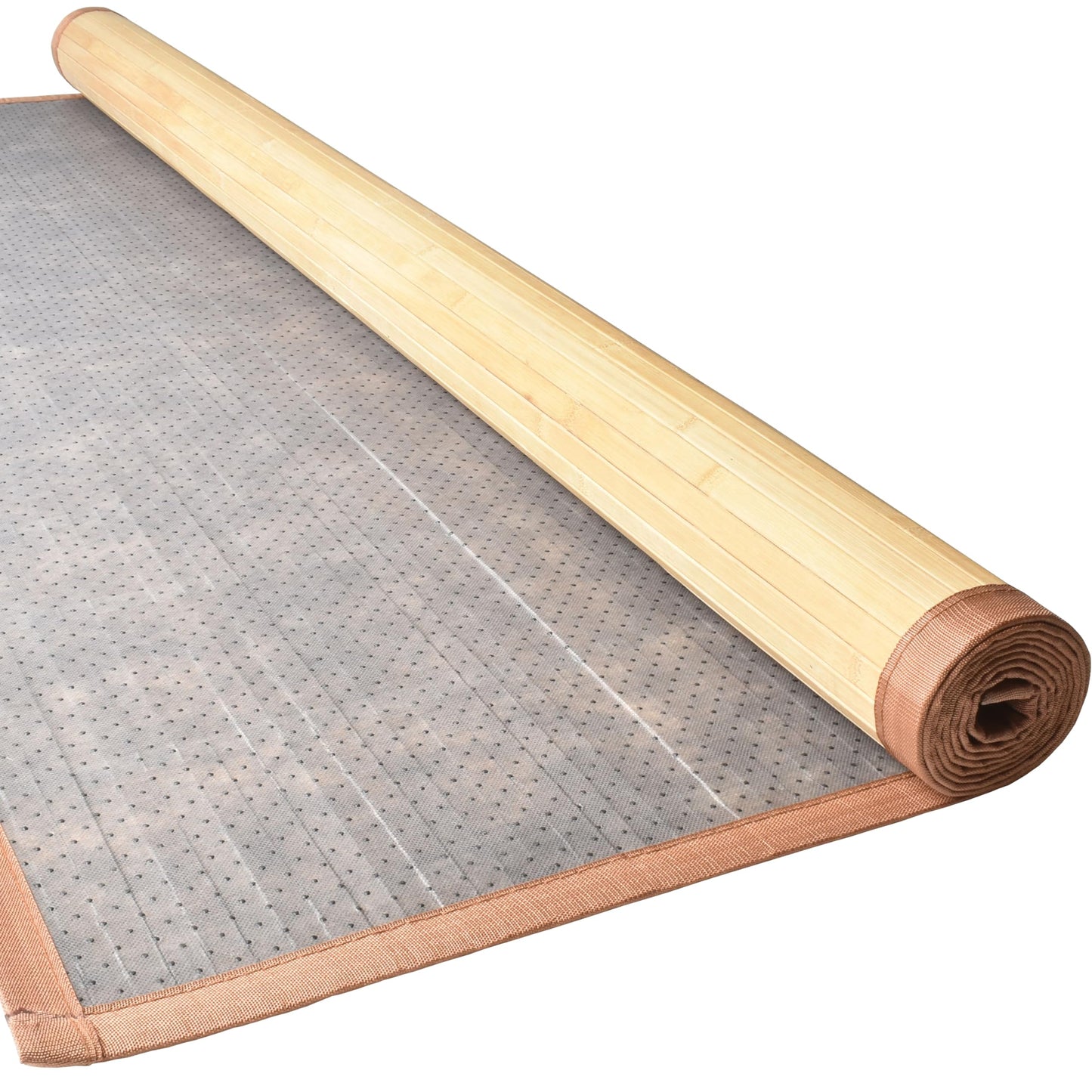 Queensell 5' x 8' Floor Mat Area Rug – Large Indoor Outdoor Runner, Handcrafted Bamboo-Rayon Blend Rug, Durable Polyester Mix, Soft and Stylish Accent for Living Room, Patio, or Entryway