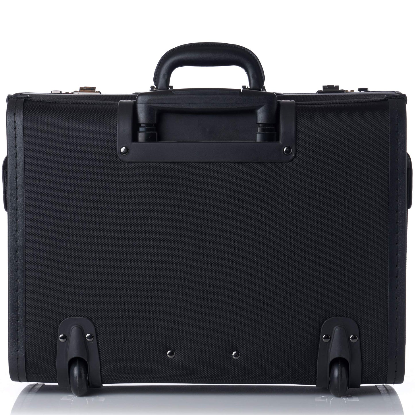 Alpine Swiss Rolling 17" Laptop Briefcase on Wheels Attache Lawyers Case Legal Size Black