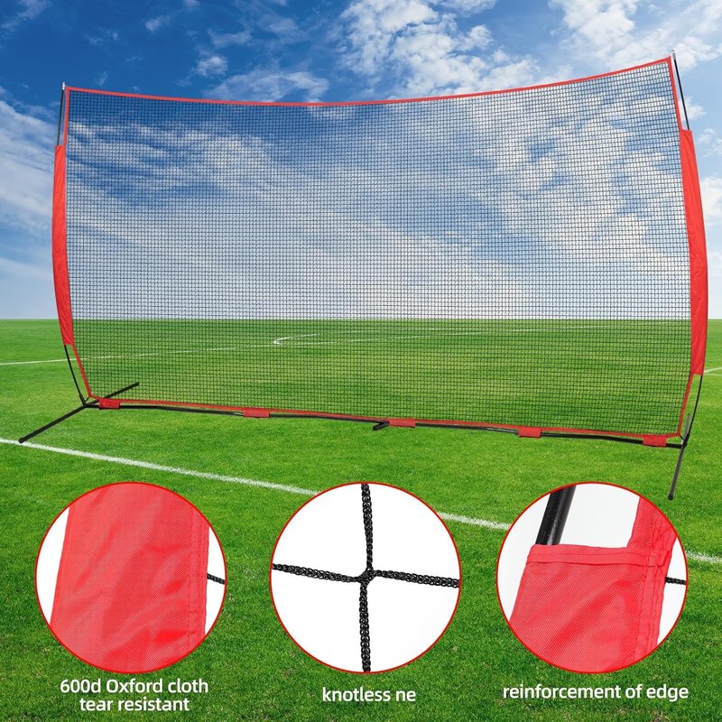 Portable Backstop Net - 7x7ft, 10x16ft & 10x20ft Sizes | Durable Sports Equipment