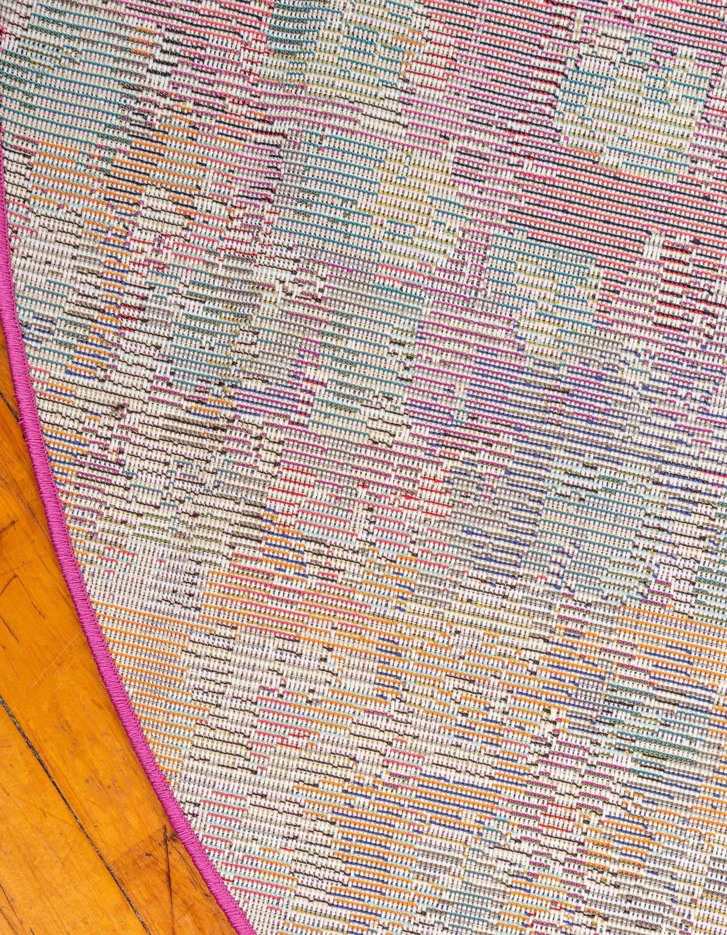 Unique Loom Jardin Collection Colorful, Vibrant, Abstract, Modern Area Rug (3' 3 x 5' 3 Oval, Multi/Blue)