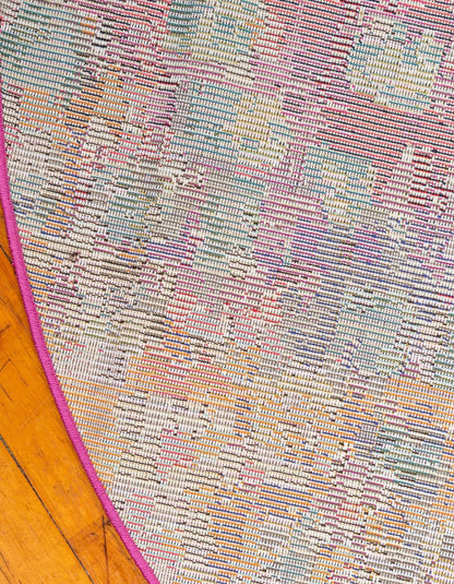 Unique Loom Jardin Collection Colorful, Vibrant, Abstract, Modern Area Rug (3' 3 x 5' 3 Oval, Multi/Blue)