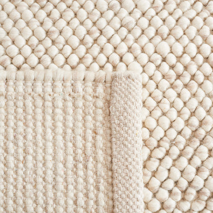 SAFAVIEH Area Rug 5x8 - Natura Collection - Beige & Ivory, Handmade Wool Blend, Textured Design, Ideal for Living Room, Bedroom, Dining Space (NAT425B)