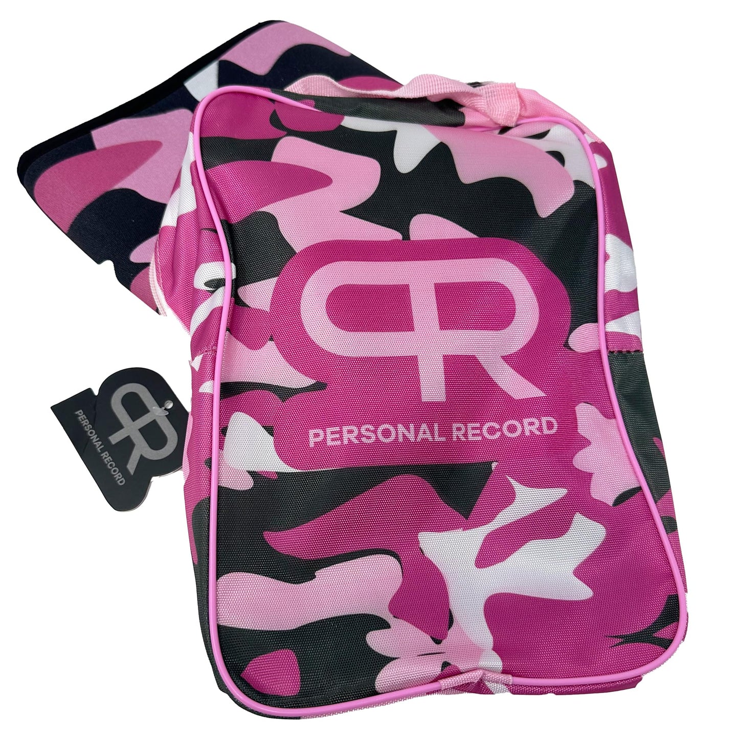 PR Personal Record Premium Knee Sleeve for Weightlifting Powerlifting and Strength Training, Quality Neoprene Knee Sleeves Support in Pairs by Larry Wheels (Pink Camouflage, Medium)