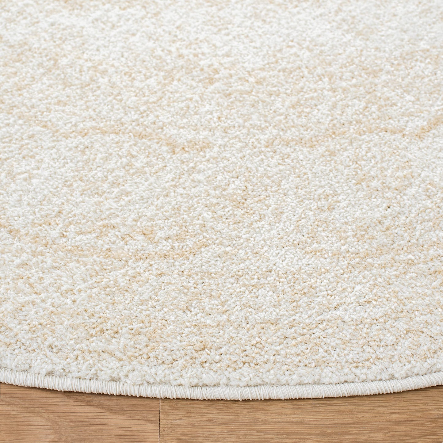 SAFAVIEH Adirondack Collection Area Rug - 6' Round, Ivory & Beige, Oriental Medallion Design, Non-Shedding & Easy to Clean, Ideal for Living Room, Bedroom, Dining Space (ADR108E)
