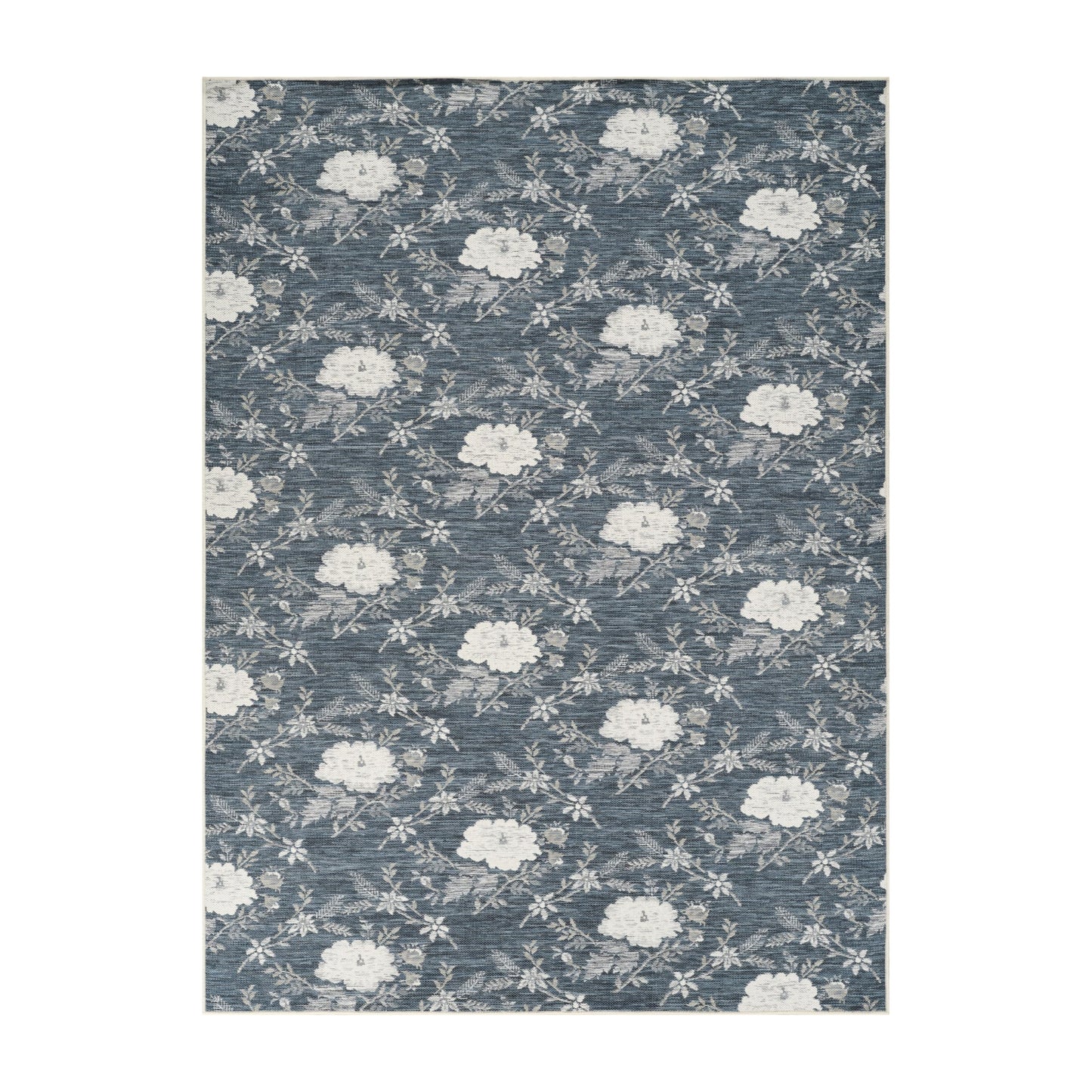 Laura Ashley Doreen Indoor Outdoor 5'x7' Area Rug Helena Floral Navy Multi