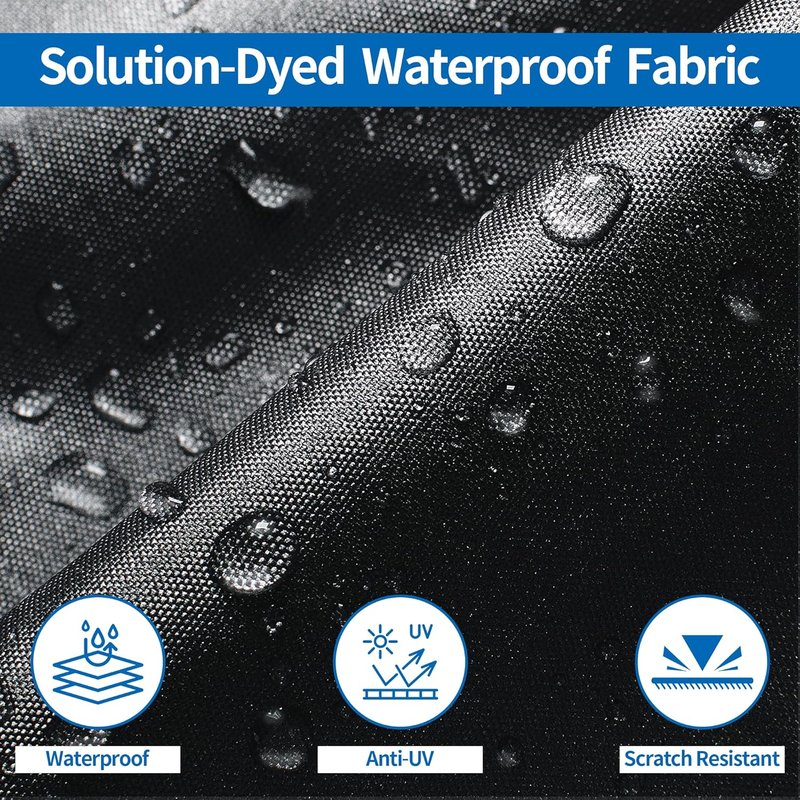 Trailerable Boat Cover - Heavy Duty Waterproof Tarp for V-Hull & Fishing Boats | Fits 14'-16' Length, 90" Width