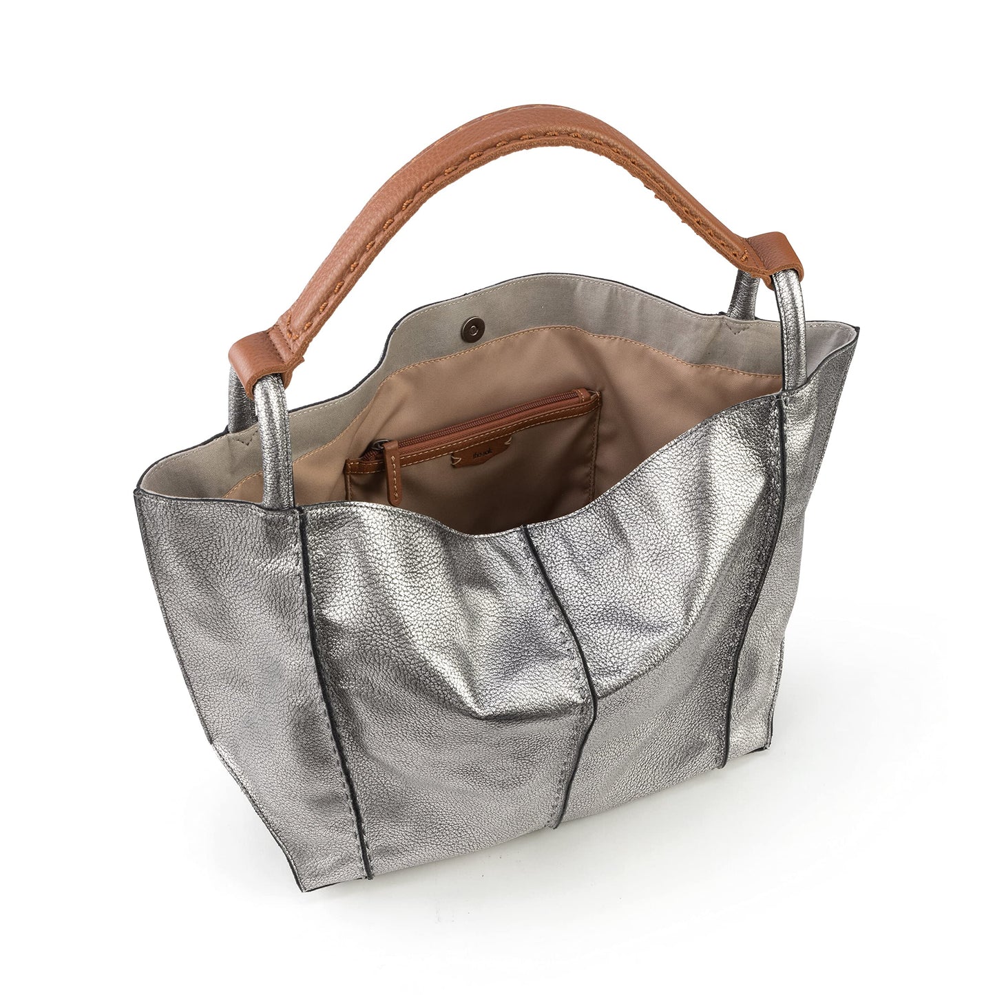 The Sak Los Feliz Large Tote Bag - Premium Leather Handbag With Stylish Design For Everyday, Travel, Beach Bag - Roomy, Durable, Lined Purse With Shoulder Bag Strap, Zipper Pocket