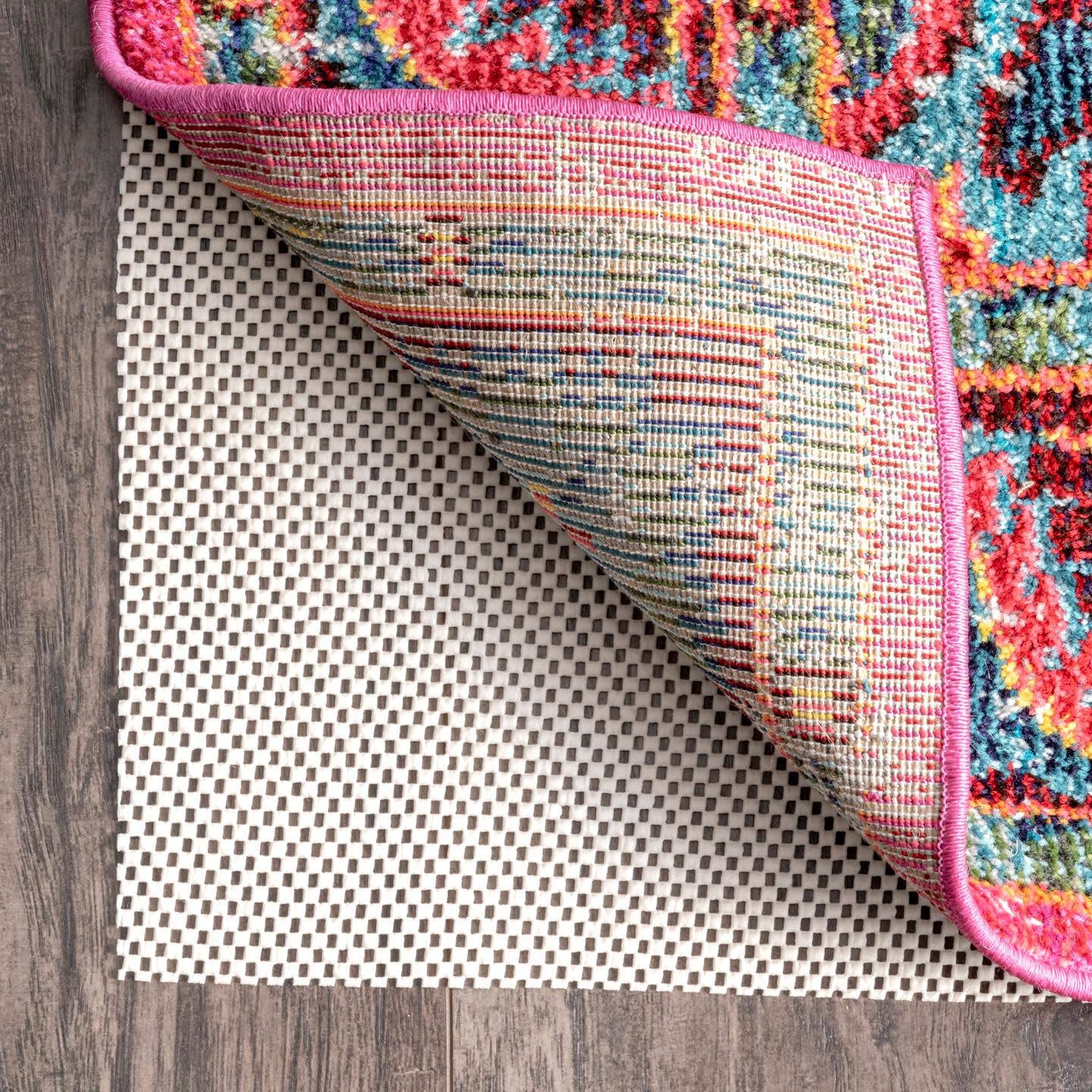 nuLOOM 7' x 9' Non-Slip Gripper Rug Pad, Cushioned for Comfort & Floor Protection, Skid Resistant Pads for Hard Floors Under Carpet Mat Cushion, Customizable Protection
