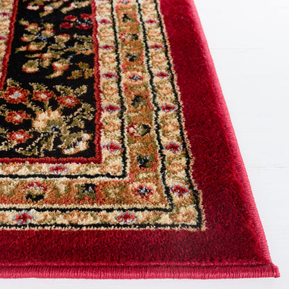 SAFAVIEH Area Rug 9x12 - Lyndhurst Collection - Large - Red & Black, Traditional Oriental Design, Non-Shedding & Easy to Clean, Ideal for Living Room, Bedroom, Dining Space (LNH331B)