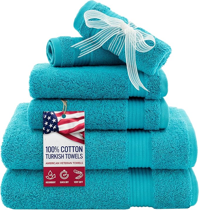 American Veteran Towel, 6 Piece Towel Set