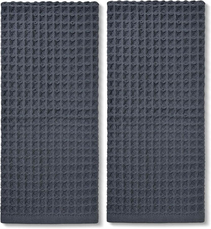 Jacquotha Waffle Hand Towels for Bathroom 2-Piece – Cotton Quick Dry Lint Free