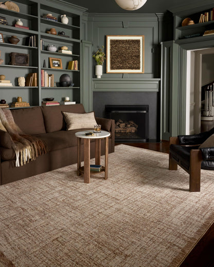 Loloi Winston Collection WIT-01 Earth/Bone 6'-7" x 9'-10", .38" Pile Height, Area Rug, Soft, Durable, Non-Shedding, Easy Clean, Rug for Living Room