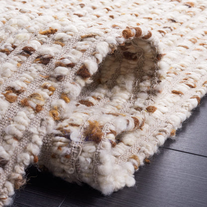 SAFAVIEH Area Rug 8x10 - Natura Collection - Large - Ivory & Beige, Handmade Flat Weave Wool & Jute, Ideal for Living Room, Bedroom, Dining Space (NAT331B)