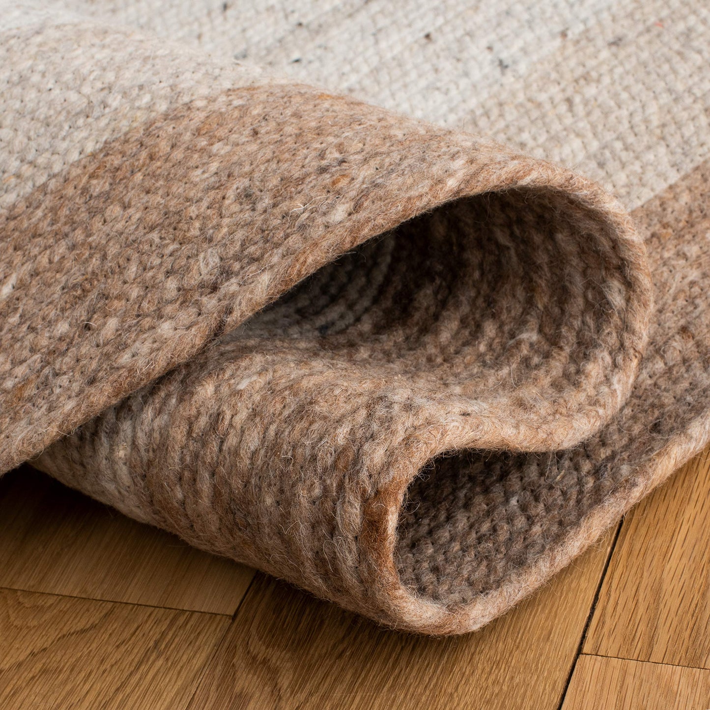 SAFAVIEH Braided Collection 6' x 9' Oval Beige/Ivory BRD903B Handmade Country Cottage Reversible Wool Entryway Foyer Living Room Bedroom Kitchen Area Rug