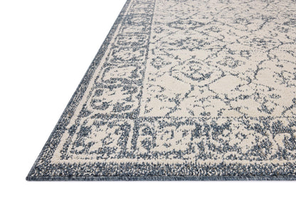 Loloi Magnolia Home by Joanna Gaines Gigi Collection GIG-02 Ivory/Blue 6'-7" x 9'-2" Area Rug