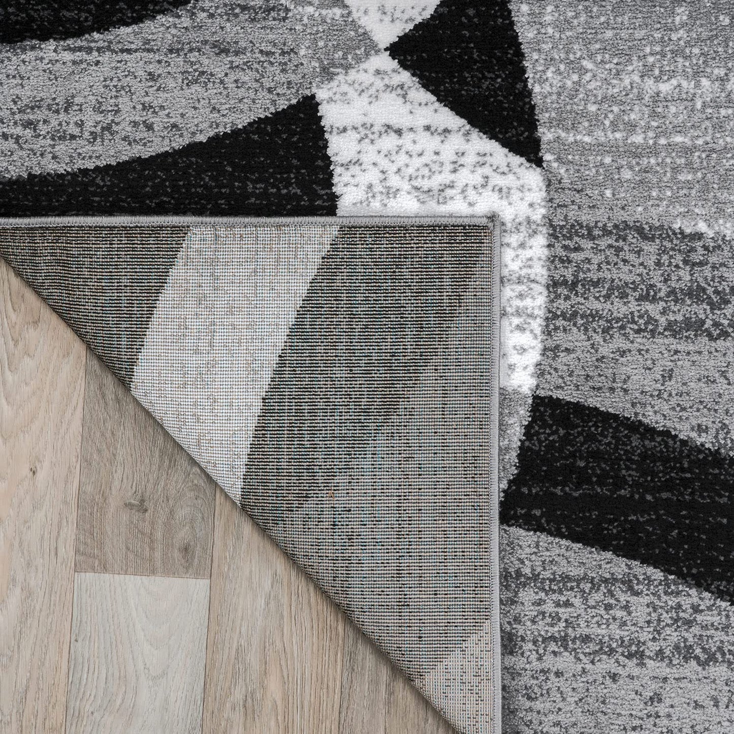 Rugshop Contemporary Abstract Circles Perfect for high Traffic Areas of Your Living Room,Bedroom,Home Office,Kitchen Runner Rug 2'7" x 12' Gray