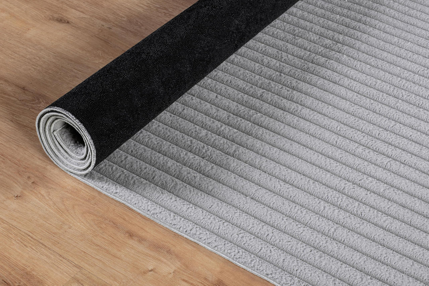 Beverly Rug Fluffy Area Rug 4 x 6 Modern Durable Ultra Soft Plush Ribbed Indoor Rugs for Living Dining Room Office Non Slip Stain Resistant Non Shedding Casual Easy Shag Indoor Carpet Gray 4x6