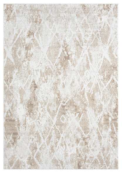 RUGGERRUGS Adel Modern Area Rug for Living Room, 5x7 Rustic Distressed Abstract Beige Neutral Rug, Medium Pile Stain Resistant Carpet for Bedroom, Dining Room or Kitchen (5' x 7', Beige)