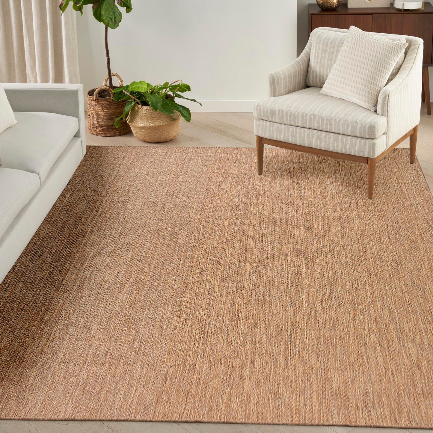 Nourison Home Horizon Indoor/Outdoor Natural 10' x 14' Area Rug - Easy Clean, Non Shedding, Bed Room, Living Room, Dining Room, Kitchen (10' x 14')