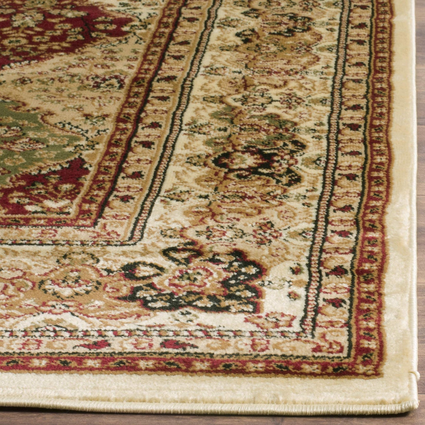 SAFAVIEH Lyndhurst Collection Accent Rug - 4' x 6', Multi & Ivory, Traditional Oriental Design, Non-Shedding & Easy Care, Ideal for High Traffic Areas in Entryway, Living Room, Bedroom (LNH221A)