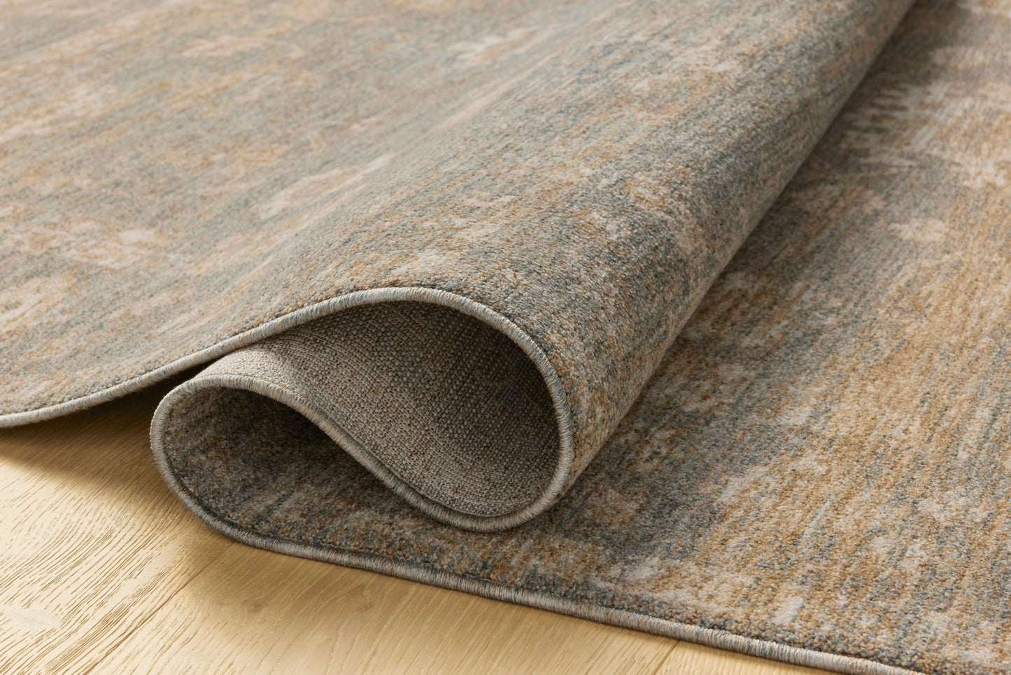Loloi Chris Loves Julia Louisa Collection LOI-04 Lagoon/Ivory 9'-6" x 13'-1", .38" Pile Height, Area Rug