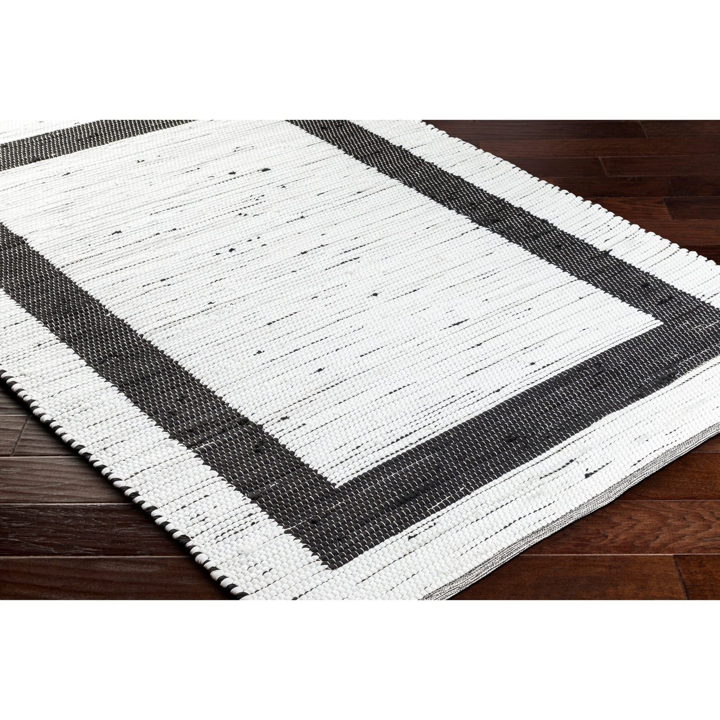 Livabliss Jean Modern Minimalist Area Rug,27" x 45", White/Black