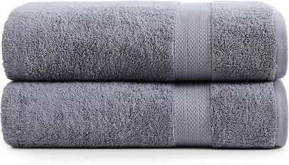 LANE LINEN Jumbo Size Bath Sheets 2 Piece, 35 by 66 Inch