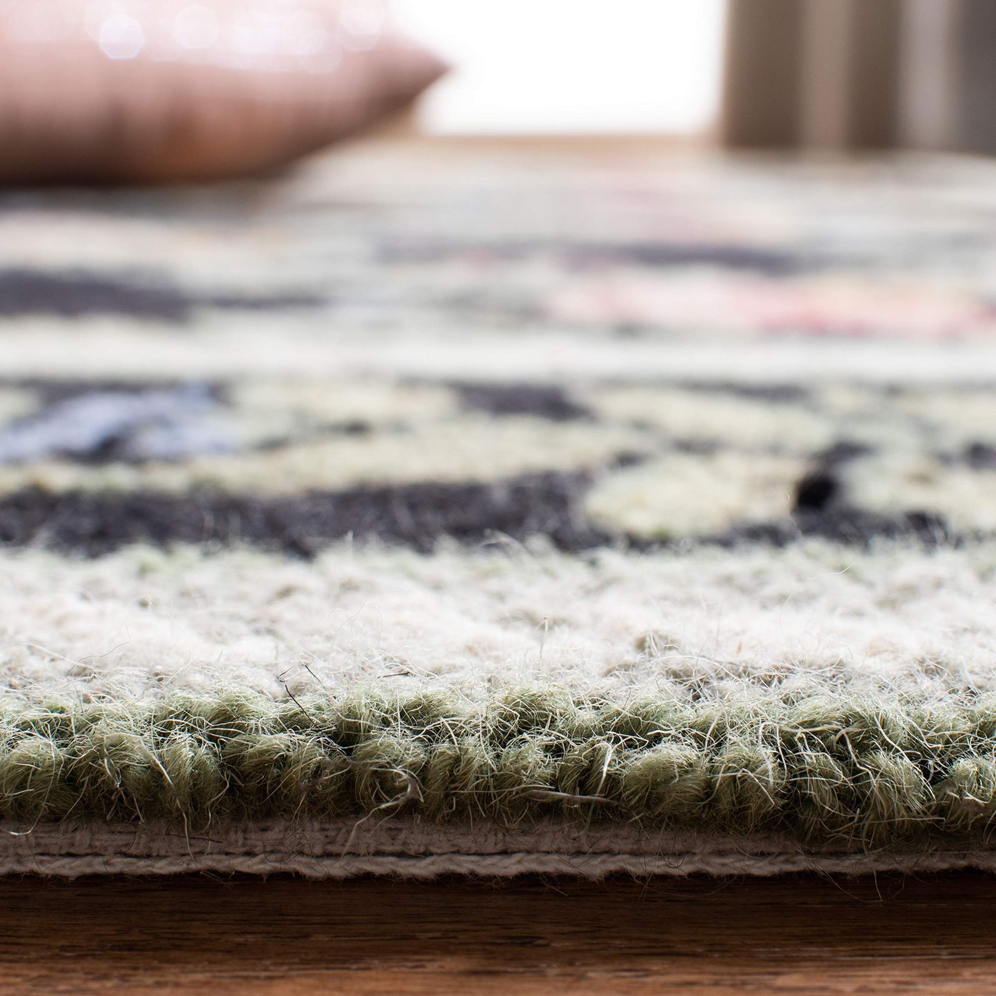 SAFAVIEH Chelsea Collection Runner Rug - 2'6" x 12', Black, Hand-Hooked French Country Wool, Ideal for High Traffic Areas in Living Room, Bedroom (HK60B)