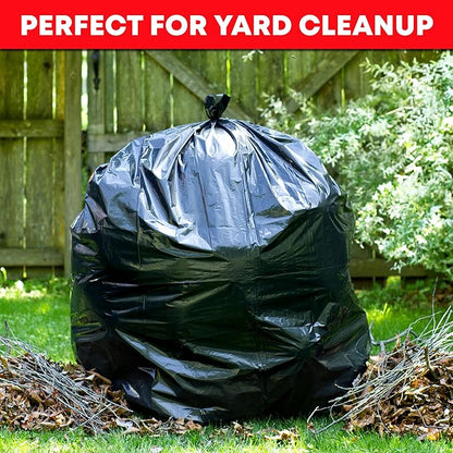 Tasker 95-96 Gallon Trash Bags Heavy Duty 95-100 Gallon Trash Bags│Black Heavy