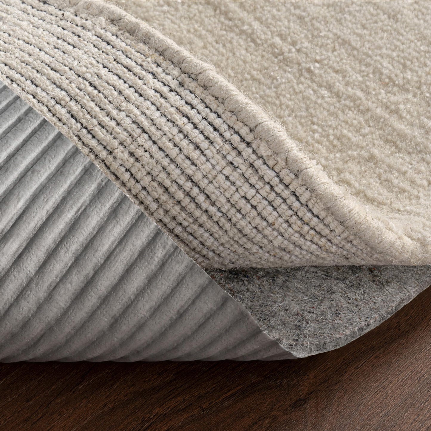 nuLOOM Gavin Oval 8' x 10' Rug Pad for Living Room Bedroom Dining Room Kitchen, Gavin Grey