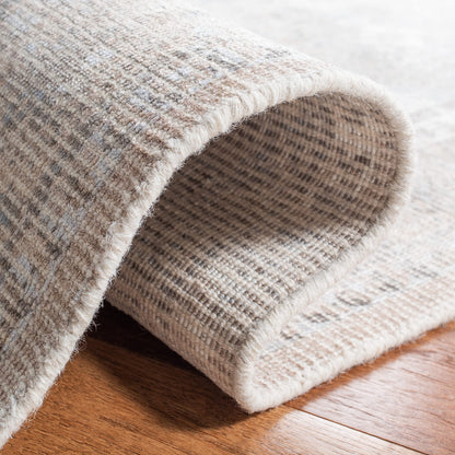 SAFAVIEH Restoration Vintage Collection Area Rug - 9' x 12', Beige & Sand, Handmade Distressed Wool & Viscose, Ideal for High Traffic Areas in Living Room, Bedroom (RVT703B)
