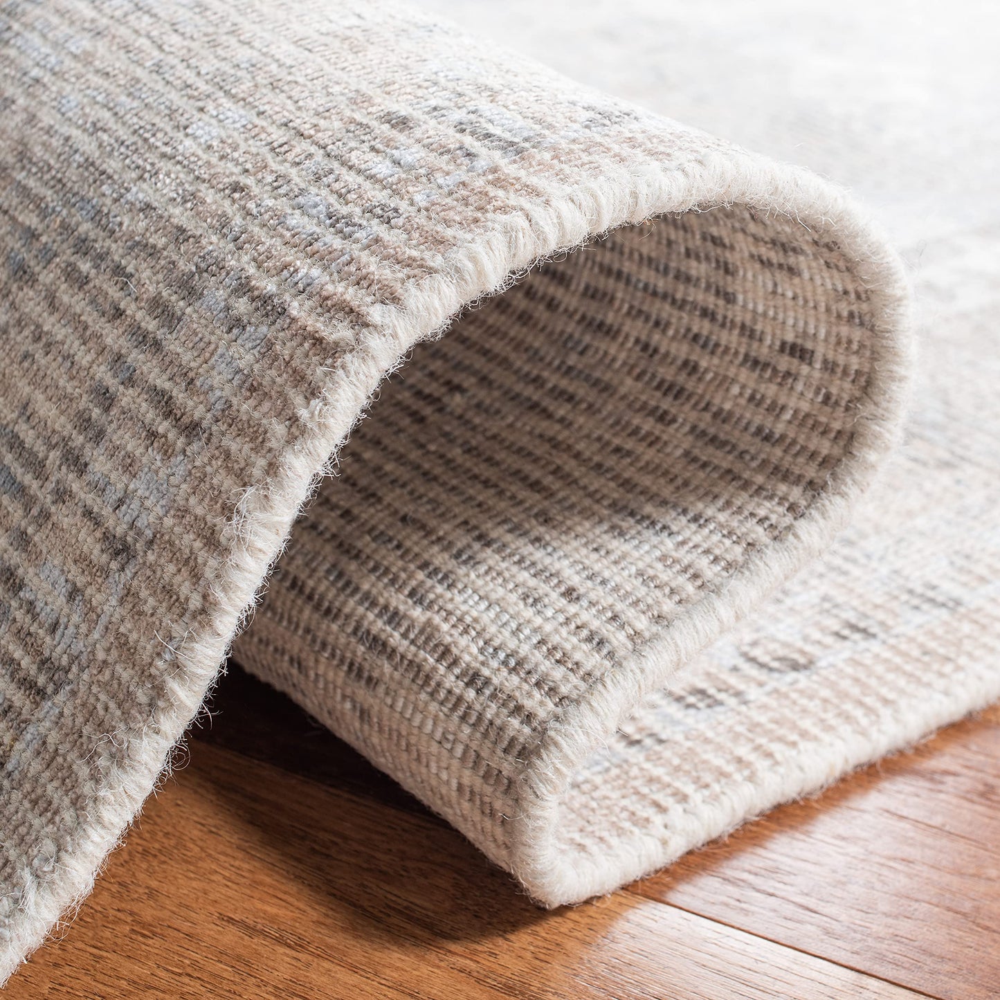 SAFAVIEH Restoration Vintage Collection Runner Rug - 2'3" x 9', Beige & Sand, Handmade Distressed Wool & Viscose, Ideal for High Traffic Areas in Living Room, Bedroom (RVT703B)