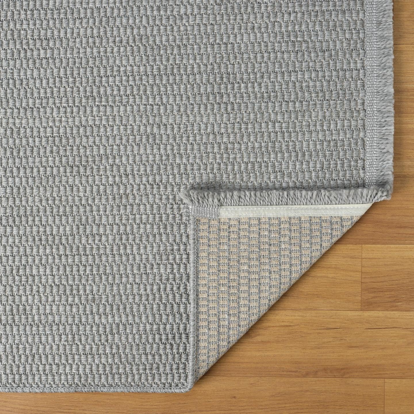 LUXE WEAVERS Modern Farmhouse Textured Area Rug, Neutral Carpet, Gray 5x7
