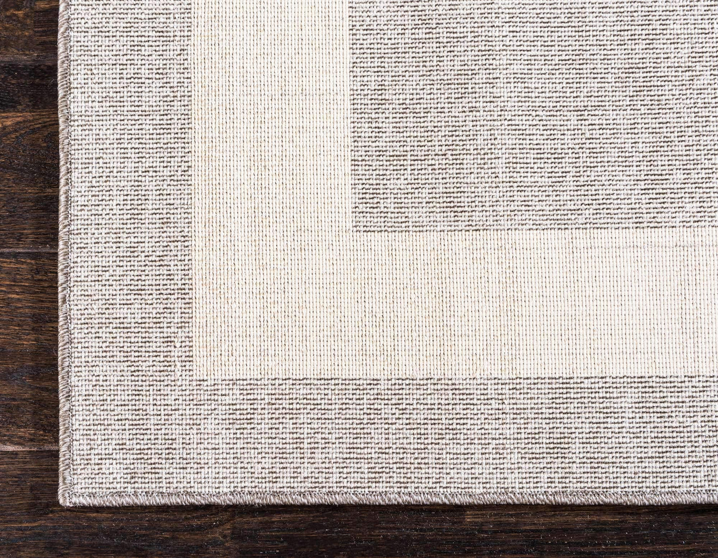 Unique Loom Del Mar Collection Area Rug - Maria (9' x 12' 2" Rectangle, Gray/ Ivory)