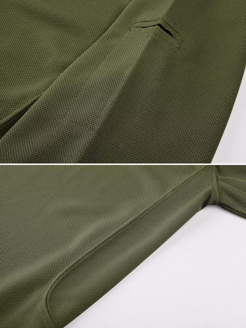 MAGCOMSEN Polo Shirts for Men Short Sleeve Golf Shirts Summer Casual Tactical Polo Shirt for Men Army Green XL