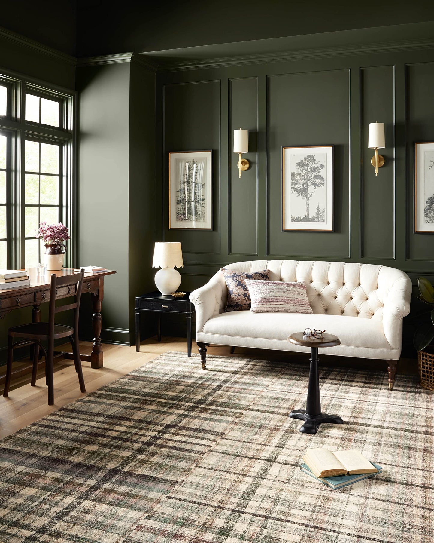 Loloi Chris Loves Julia Humphrey Collection HUM-03 Forest/Multi 5'-0'' x 7'-0'' .38" Pile Height, Area Rug feat. CloudPile