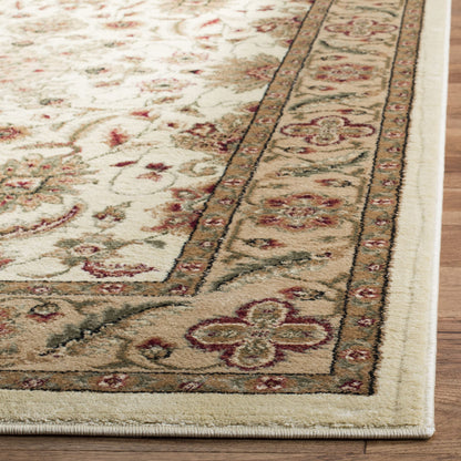 SAFAVIEH Lyndhurst Collection Area Rug - 9' x 12', Ivory & Tan, Traditional Oriental Design, Non-Shedding & Easy Care, Ideal for High Traffic Areas in Living Room, Bedroom (LNH211A)