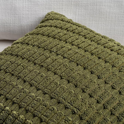 Fancy Homi 1 Pack Moss Green Long Lumbar Body Decorative Throw Pillow Covers 20x54 Inch for Bed Couch Bedroom Bench, Soft Corduroy Rectangle Solid Pillow Case 50x137 cm, Rustic Farmhouse Boho Decor