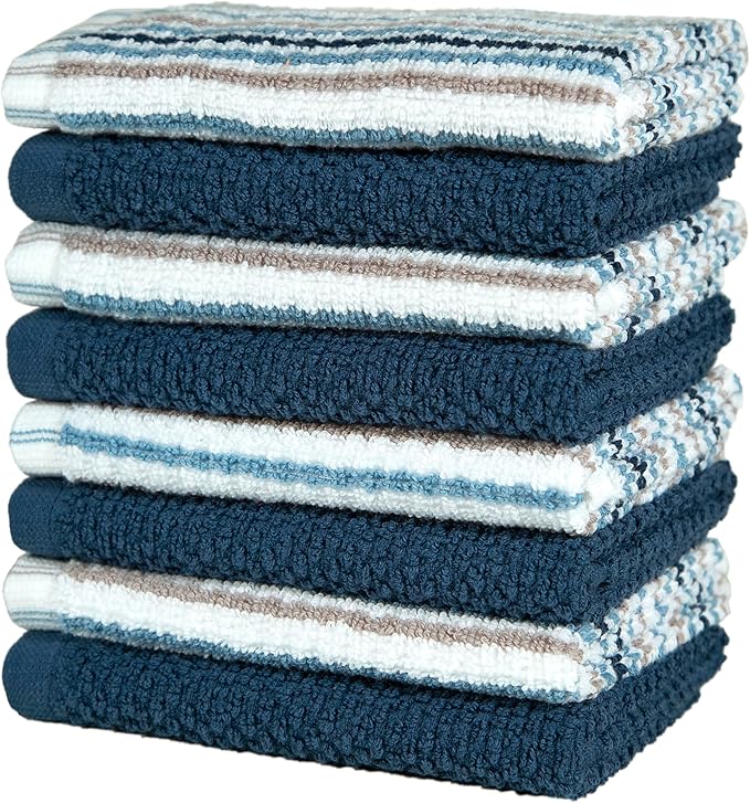 Bumble Premium Dish Cloths Towel 12"x12" | 100% Natural Ring Spun Cotton Tea