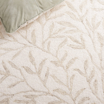 SAFAVIEH Jardin Collection Accent Rug - 3' x 5', Ivory & Beige, Handmade Wool, Ideal for High Traffic Areas in Entryway, Living Room, Bedroom (JAR753A)