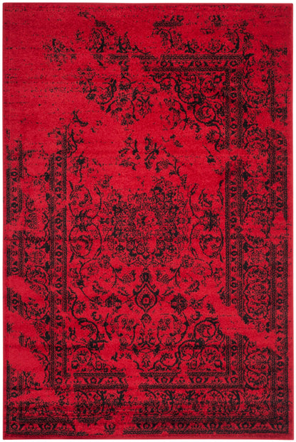 SAFAVIEH Adirondack Collection Accent Rug - 4' x 6', Red & Black, Oriental Distressed Design, Non-Shedding & Easy Care, Ideal for High Traffic Areas in Entryway, Living Room, Bedroom (ADR101F)