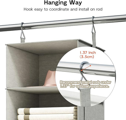 Vailando 6-Shelf Hanging Closet Organizer