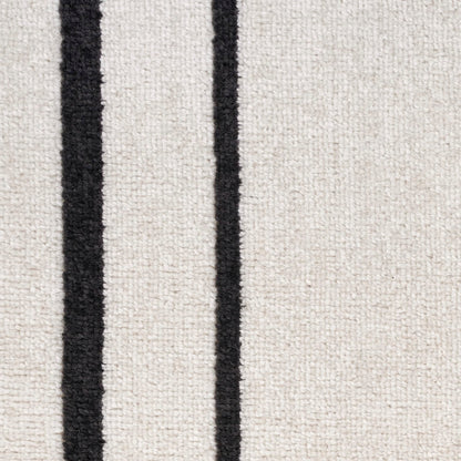 Nourison Home Nourison Essentials Ivory/Black 6' x 9' Area Rug - Easy Clean, Non Shedding, Bed Room, Living Room, Dining Room, Kitchen (6' x 9')